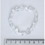 Браслет из горного хрусталя, овалы 7-12мм