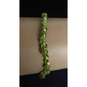 Браслет из хризолита, овалы 4-6мм