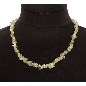 Бусы из пренита, галтовка мелкая, длина 50см