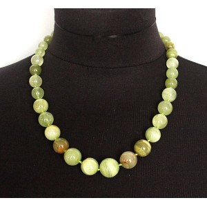 Бусы из оникса, шарик по возрастающей до 16мм, 50см