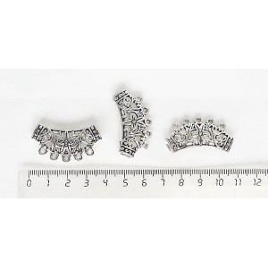 Основы для колье, бейл 5 петель ажурный