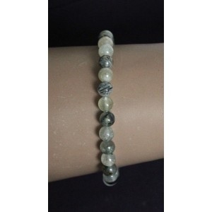 Браслет из пренита, шарик 6мм