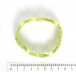 Браслет из кошачьего глаза (имитация), зеленый, 17см