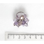 Кольцо с аметрином "гроздь", овалы 7-11мм