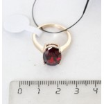 Кольцо с гранатом, овал 14х10мм