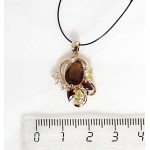 Кулон из фианита микс "азалия"