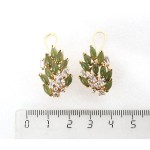 Cерьги из нефрита "гроздь"