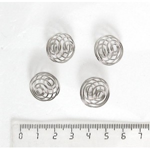 Ловушка для бусины 18мм, цвет никель