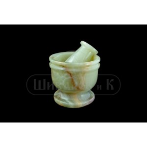 Ступка + пестик оникс малые h-75 мм, d-80 мм Ступка + пестик оникс малые h-75 мм, d-80 мм