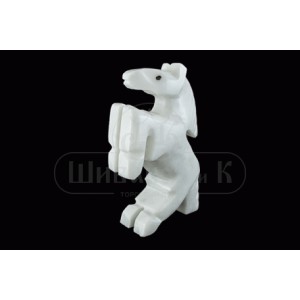 Конь белый мрамор 100 мм р.4