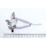 Браслет из аметиста, сердолика, кварца розового "день матери", шарик 8мм, на шнурке