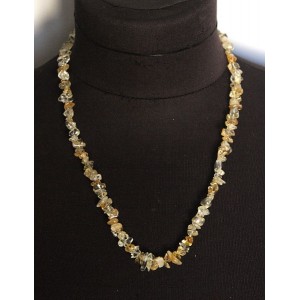 Бусы из цитрина, галтовка мелкая, 48-50см