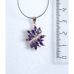 Кулон из аметиста (синт.) "созвездие мечты"