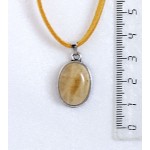 Кулон из цитрина, простой овал 18х13мм