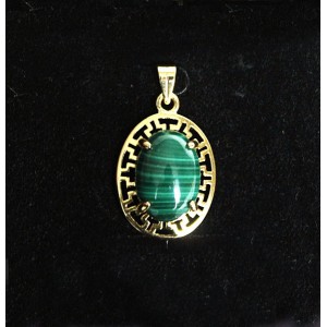 Кулон из малахита "греческий"