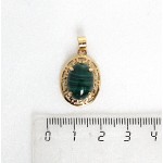 Кулон из малахита "греческий"