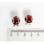 Серьги из граната "Элана" замок гвоздик+лапка