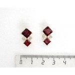 Серьги из граната "Элизабет"