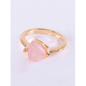 Кольцо с розовым кварцем "Элизабет"