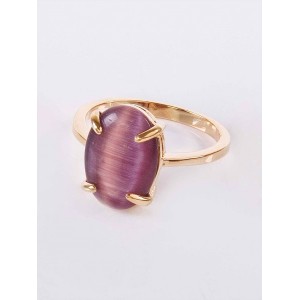 Кольцо с фиолетовым кошачьим глазом (синт.) овал 14х10мм Кольцо с фиолетовым кошачьим глазом (синт.) овал 14х10мм