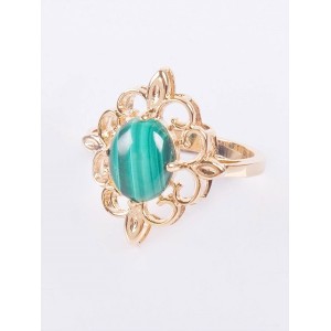 Кольцо с малахитом "Констанция"