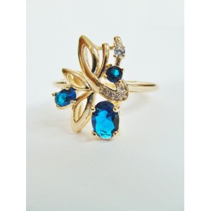 Кольцо со шпинелью "лесная мелодия"