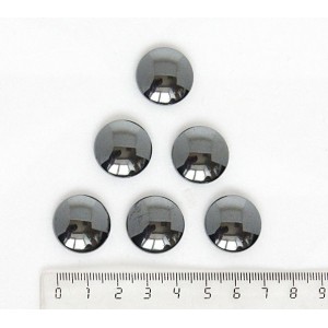 Гематит, кабошон круг 20мм