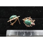 Серьги с малахитом "Констанция"