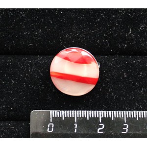 Брошь из сердолика, круг 20мм, огранка