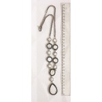 Колье из перламутра белого "капля"