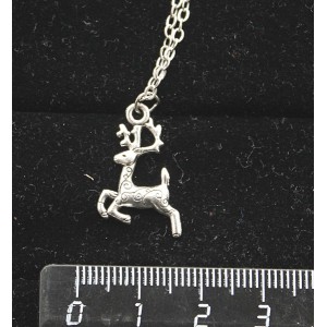 Кулон "Олень", цвет родиум, 45 см