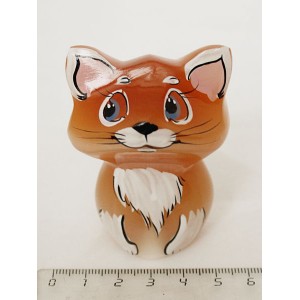 Кошка Кисуля из селенита 65х50х35мм