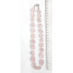 Бусы из розового кварца галтовка граненая, 50см