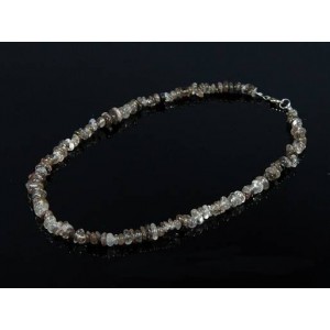 Бусы галтовка из кварца волосатика, 43см