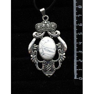 Кулон из каулита, овал 25х18мм, оправа "императрица"