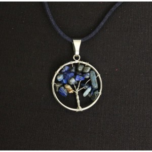 Кулон из лазурита "дерево жизни", 30мм