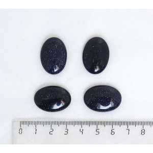 Авантюрин синий (синт.), кабошон овал 25х18мм