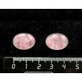 Турмалин розовый кабошон-мозаика овал 18х13мм