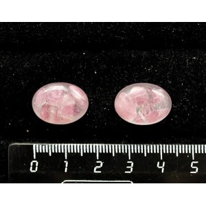 Турмалин розовый кабошон-мозаика овал 18х13мм