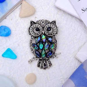 Брошь гелиотис филин ночной