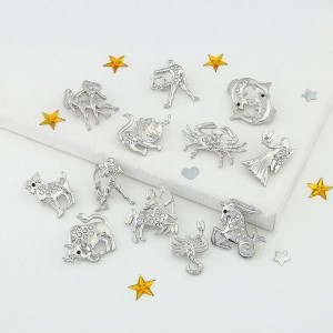 Брошь "Знаки зодиака" ассорти, цвет белый, цвет серебристый