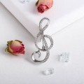 Брошь "Скрипичный ключ" цвет белый, цвет серебристый Брошь "Скрипичный ключ" цвет белый, цвет серебристый