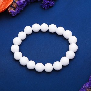 Браслет шар №10 агат белый (имитация) Браслет шар №10 агат белый (имитация)