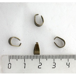 Держатель для кулона (петелька разъемная) 8х4мм, цвет бронза