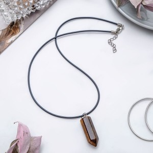 Кулон маятник тигровый глаз, 35х16 мм Кулон маятник тигровый глаз, 35х16 мм