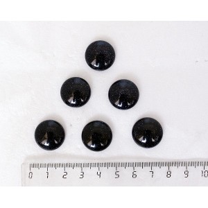 Авантюрин синий (синт.) кабошон , круг 18мм