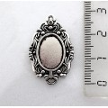 Основа для кулона или коннектора "принцесса", сеттинг овал 14х10мм