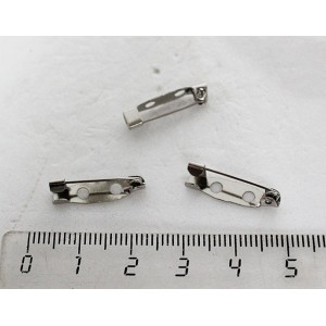 Основа для броши 20мм, застежка крючок