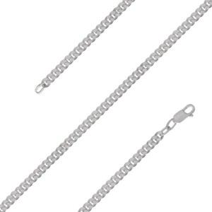 Браслет посеребрение "Панцирное гранёное плетение"