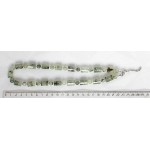 Бусы из пренита, цилиндр с огранкой и шарик 8мм, 48см